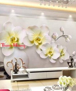 Tranh Dán Tường 3D hoa lá