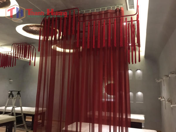 Công trình rèm vải voan ngăn giường Spa - CITI SPA 119 Phổ Quang, Phú Nhuận 31