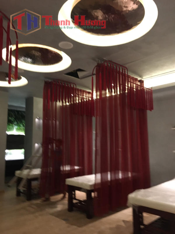 Công trình rèm vải voan ngăn giường Spa - CITI SPA 119 Phổ Quang, Phú Nhuận 30