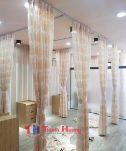 Rèm voan mỏng in hoa đẹp V010
