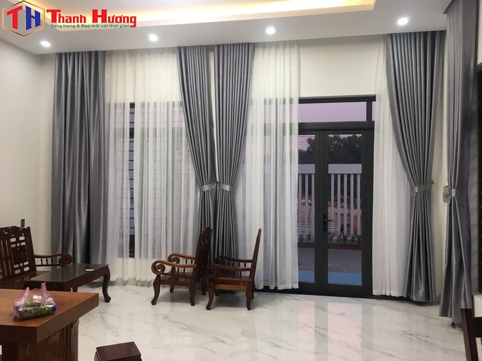 Công trình rèm vải hai lớp thực tế tại Phú Riềng Đỏ, Bình Phước 59