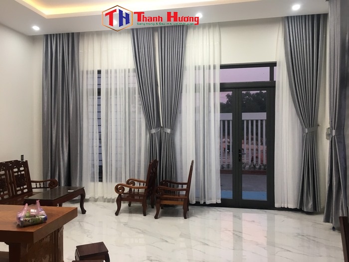 Công trình rèm vải hai lớp thực tế tại Phú Riềng Đỏ, Bình Phước 55