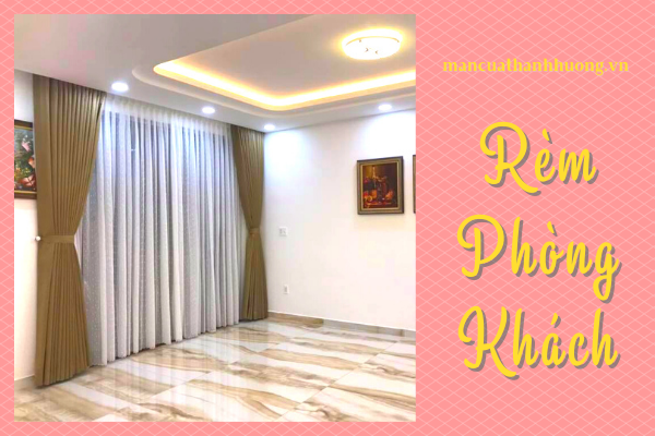 Làm rèm cửa phòng khách 1