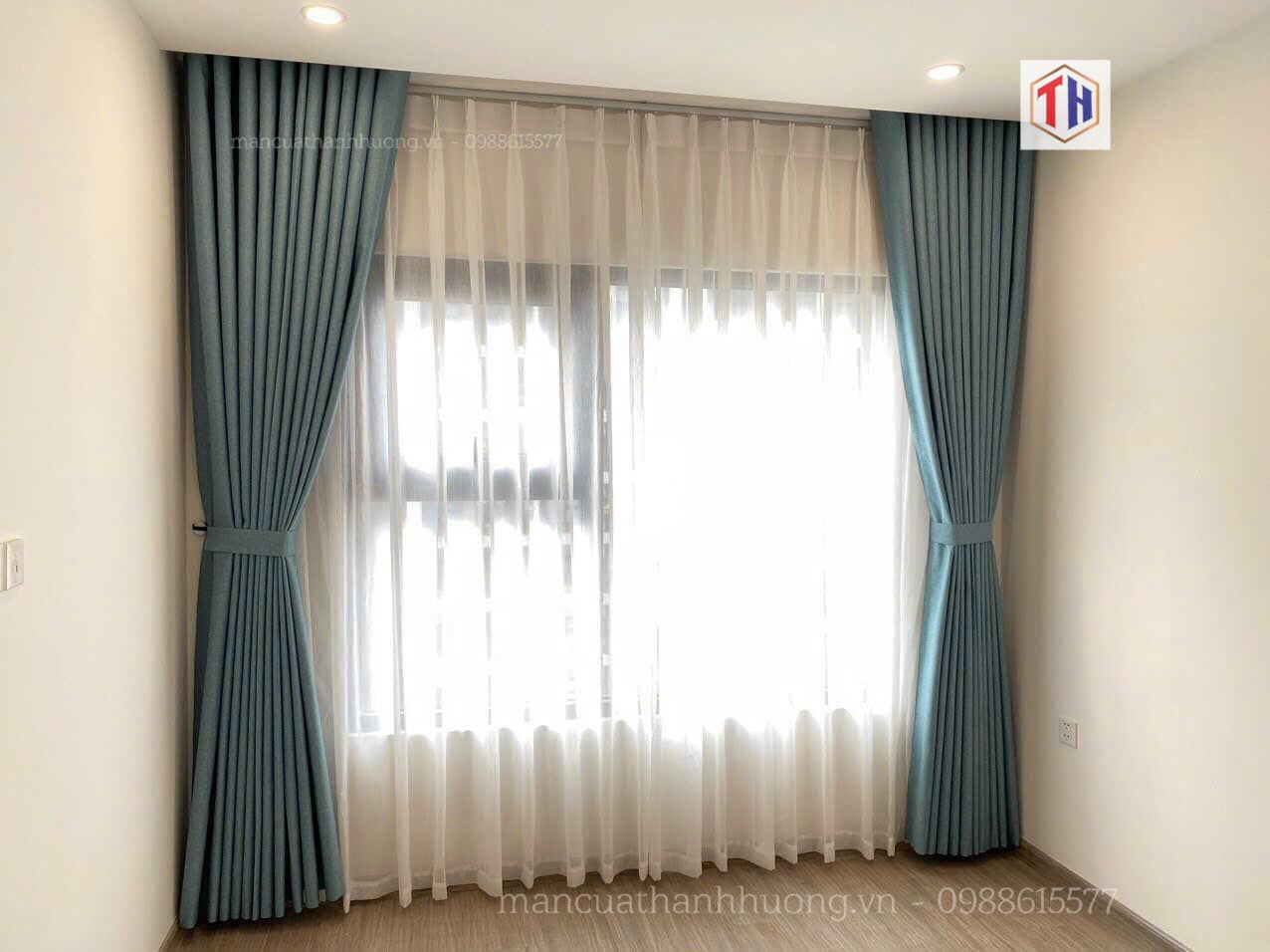 Top 30+ mẫu rèm cửa màu xanh da trời đẹp xu hướng hot nhất . 41